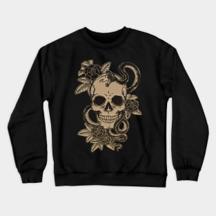 Skull and Snake Pin Crewneck Sweatshirt